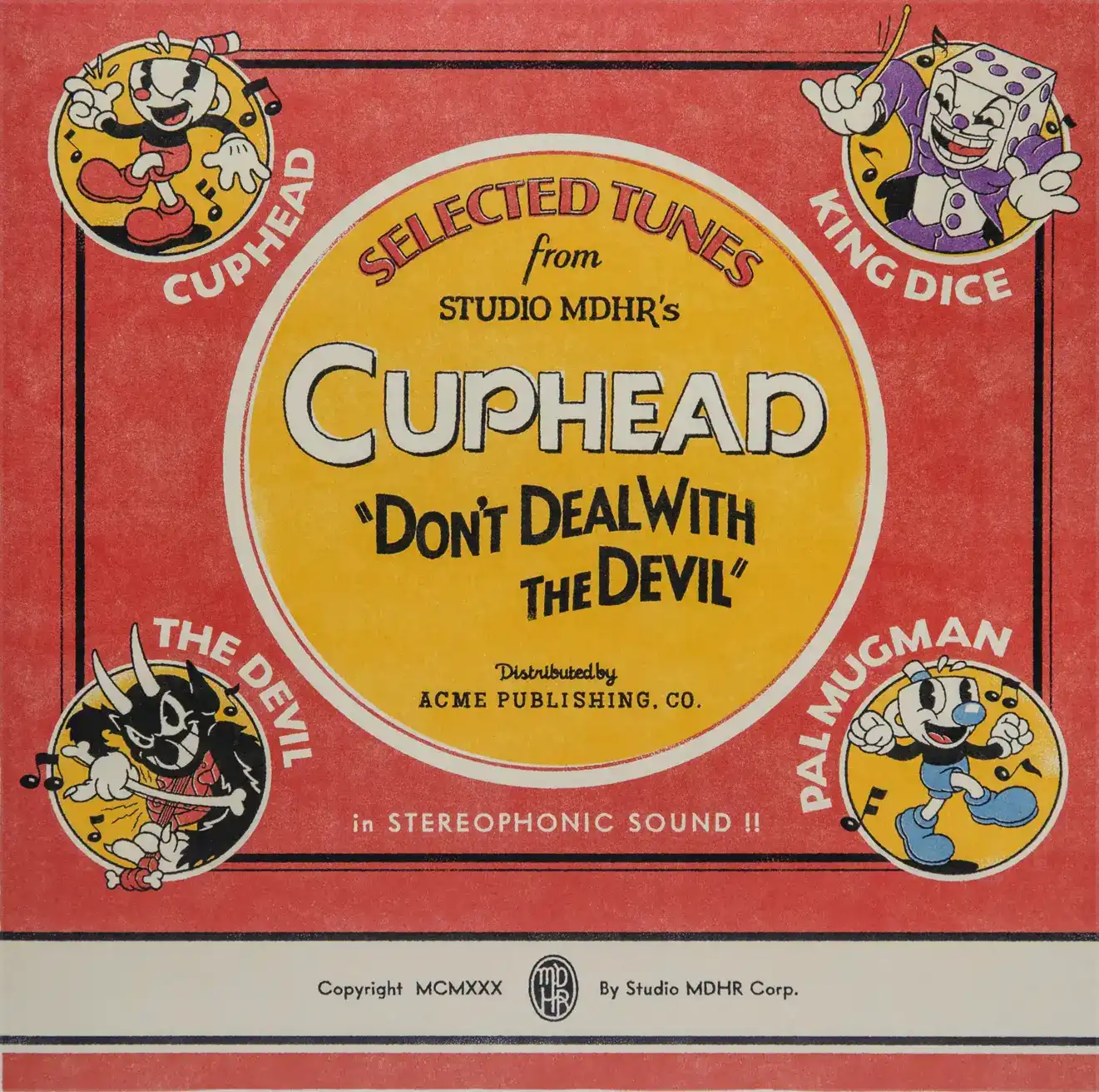 Cuphead 2 x LP Soundtrack Cover